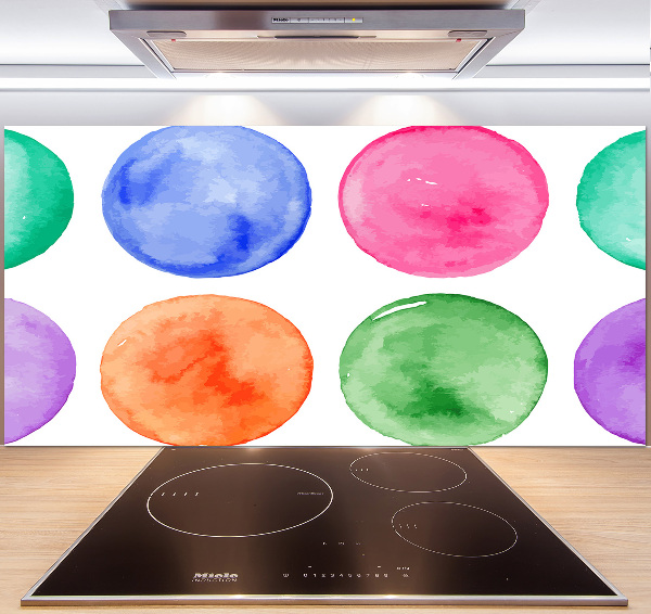 Kitchen splashback Colorful wheels