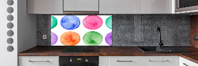 Kitchen splashback Colorful wheels