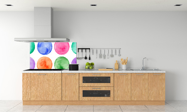 Kitchen splashback Colorful wheels