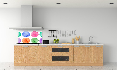 Kitchen splashback Colorful wheels