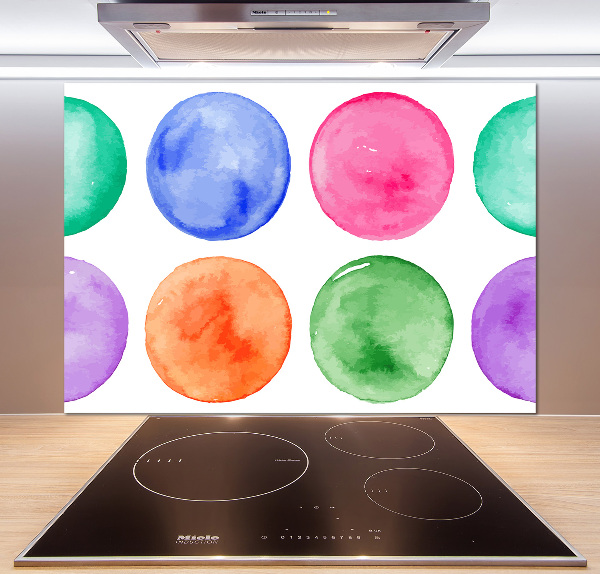 Kitchen splashback Colorful wheels