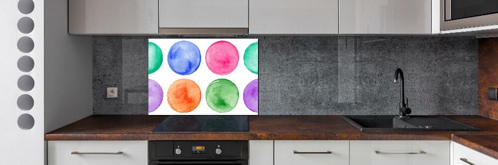 Kitchen splashback Colorful wheels