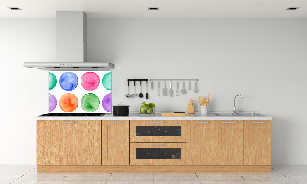 Kitchen splashback Colorful wheels