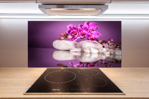 Cooker splashback Pink orchid