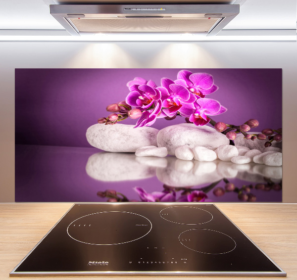 Cooker splashback Pink orchid