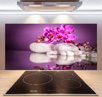 Cooker splashback Pink orchid