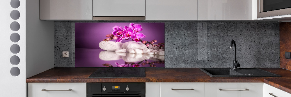 Cooker splashback Pink orchid