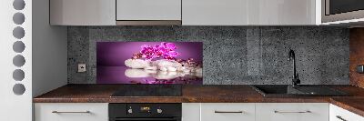 Cooker splashback Pink orchid