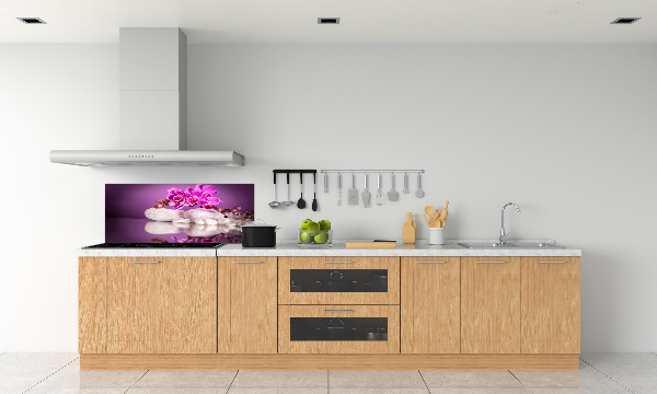 Cooker splashback Pink orchid