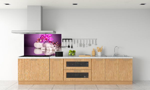 Cooker splashback Pink orchid