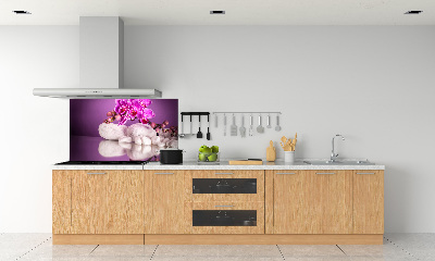 Cooker splashback Pink orchid