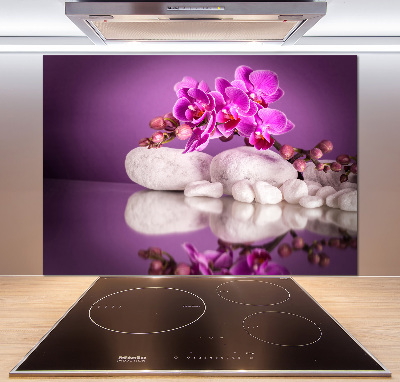 Cooker splashback Pink orchid