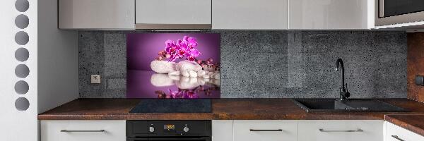 Cooker splashback Pink orchid