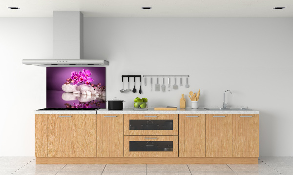 Cooker splashback Pink orchid