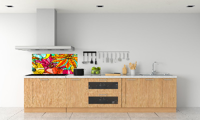 Cooker splashback Floral pattern