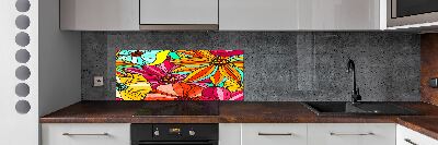 Cooker splashback Floral pattern