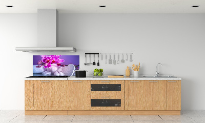 Cooker splashback Orchid and heart