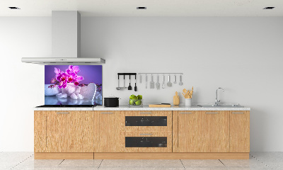 Cooker splashback Orchid and heart