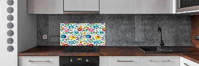 Cooker splashback Ethnic pattern