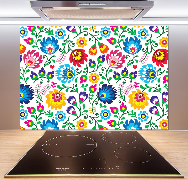 Cooker splashback Ethnic pattern