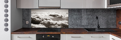 Hob splashback Bird's flight clouds