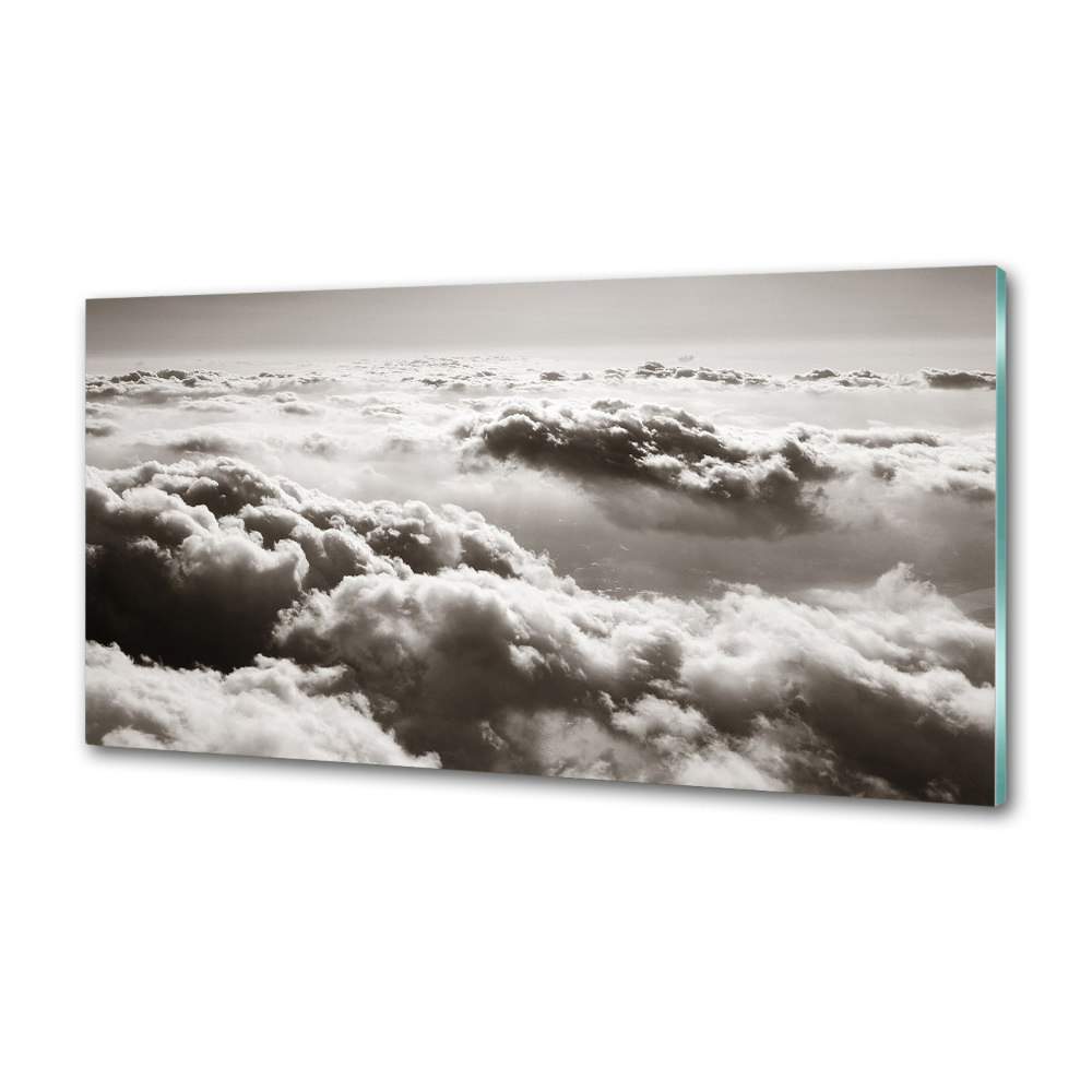 Hob splashback Bird's flight clouds