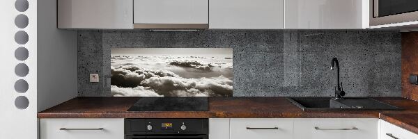 Hob splashback Bird's flight clouds