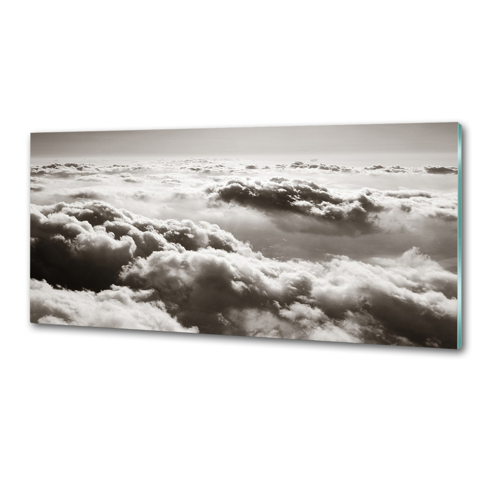 Hob splashback Bird's flight clouds