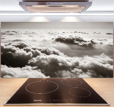 Hob splashback Bird's flight clouds