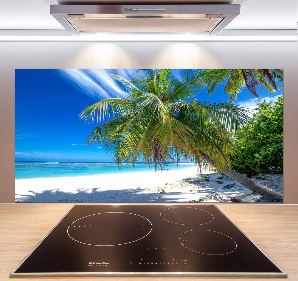 Kitchen wall panels Tropical beach