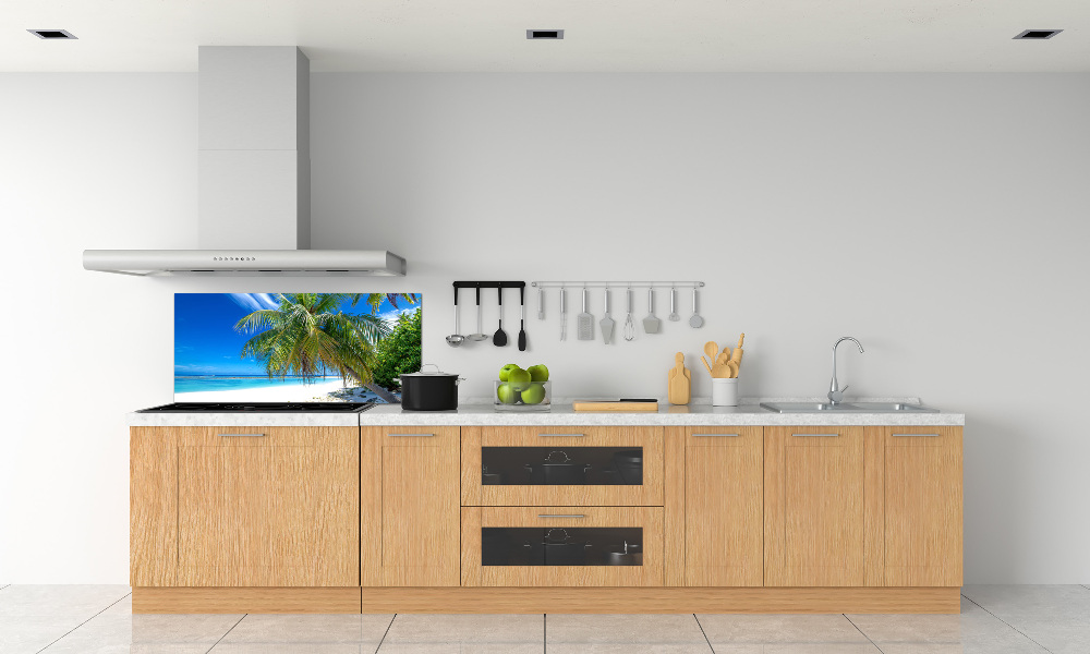 Kitchen wall panels Tropical beach