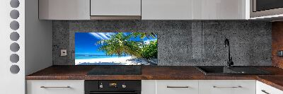 Kitchen wall panels Tropical beach