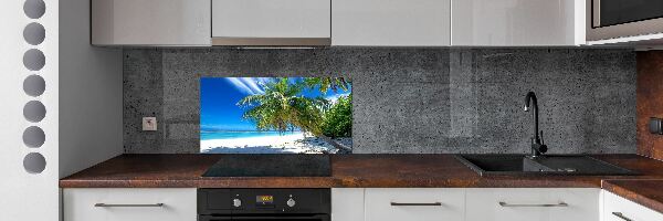 Kitchen wall panels Tropical beach