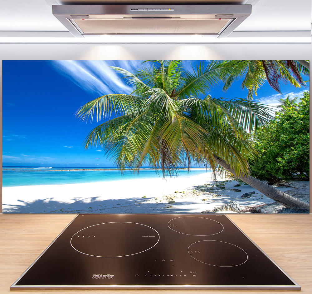 Kitchen wall panels Tropical beach