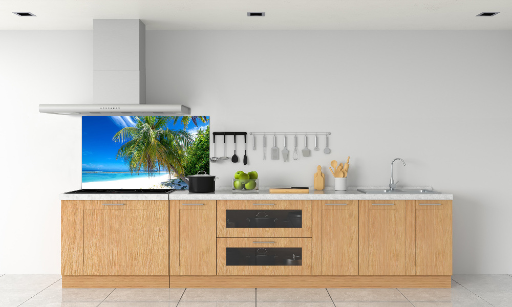 Kitchen wall panels Tropical beach