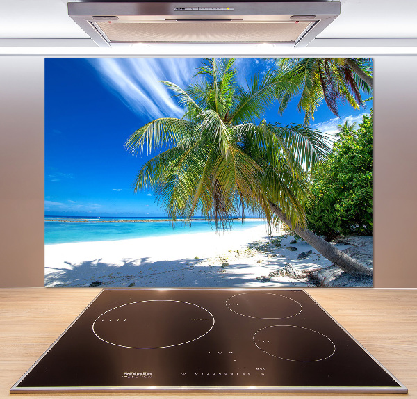 Kitchen wall panels Tropical beach