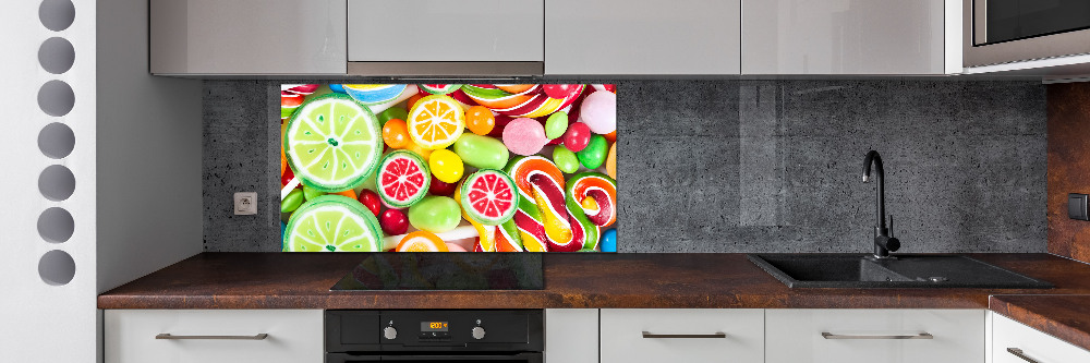 Cooker splashback Colorful candies