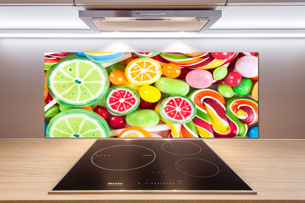 Cooker splashback Colorful candies