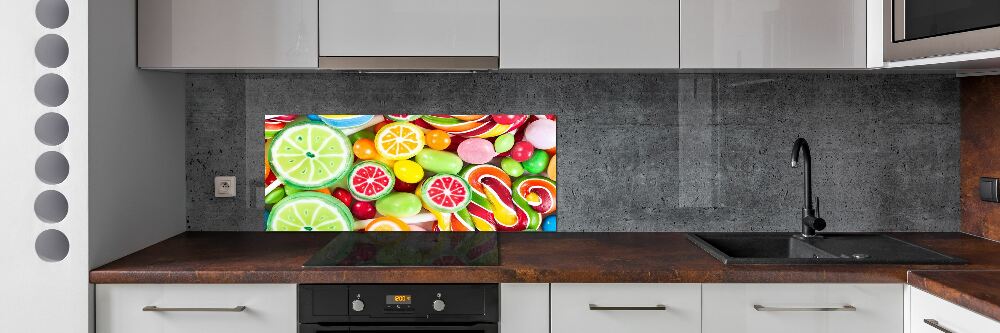 Cooker splashback Colorful candies