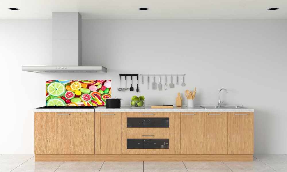 Cooker splashback Colorful candies