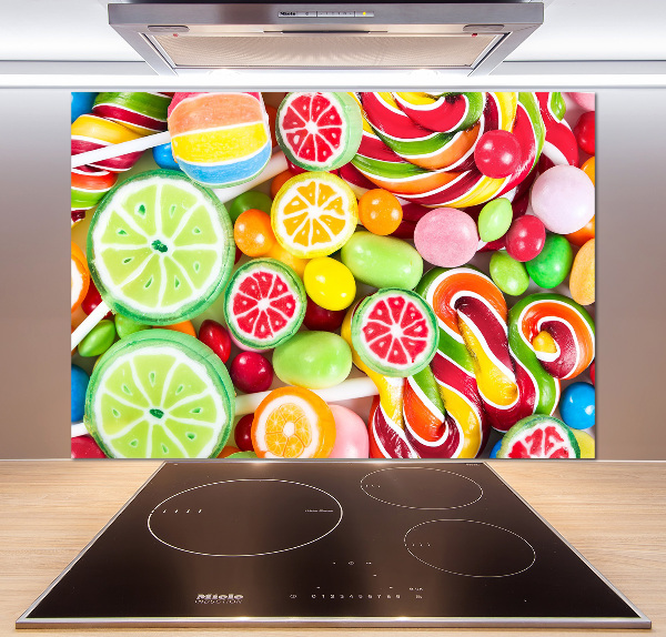 Cooker splashback Colorful candies