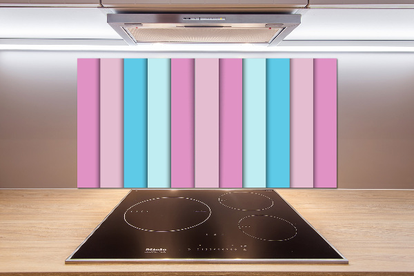 Splashback panel for kitchen Colorful stripes