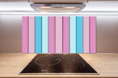 Splashback panel for kitchen Colorful stripes