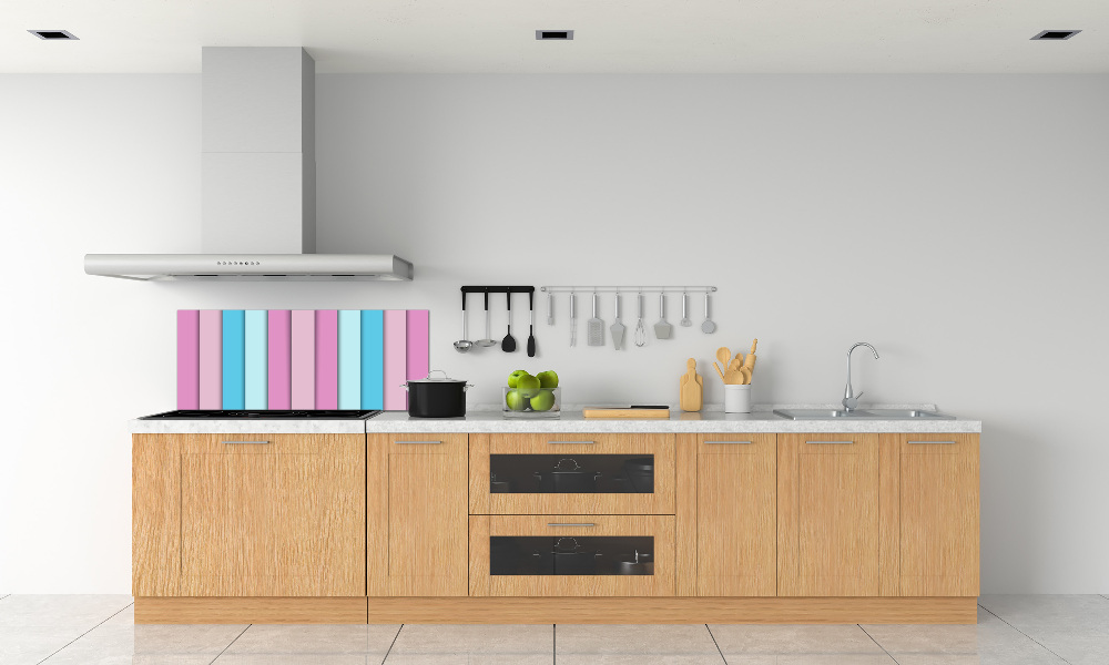 Splashback panel for kitchen Colorful stripes