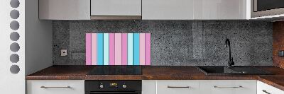 Splashback panel for kitchen Colorful stripes