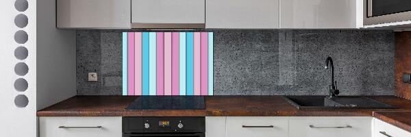 Splashback panel for kitchen Colorful stripes