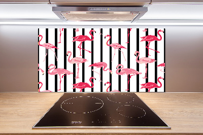 Splashback panel for kitchen Flaminga stripes