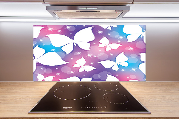 Glass splashback Butterflies