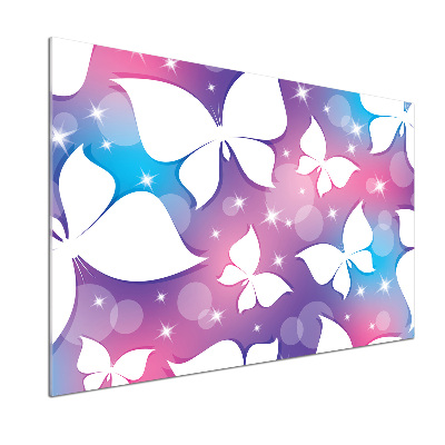 Glass splashback Butterflies