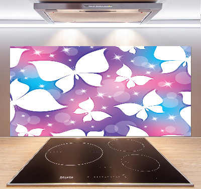 Glass splashback Butterflies